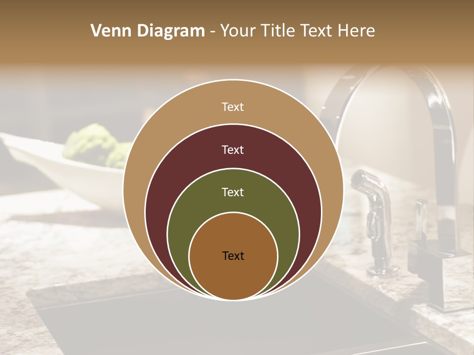 A Bowl Of Broccoli Sitting On A Kitchen Counter PowerPoint Template