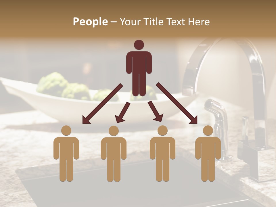 A Bowl Of Broccoli Sitting On A Kitchen Counter PowerPoint Template