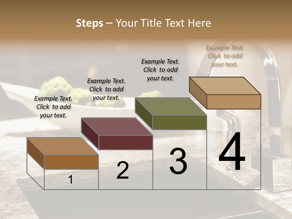 A Bowl Of Broccoli Sitting On A Kitchen Counter PowerPoint Template