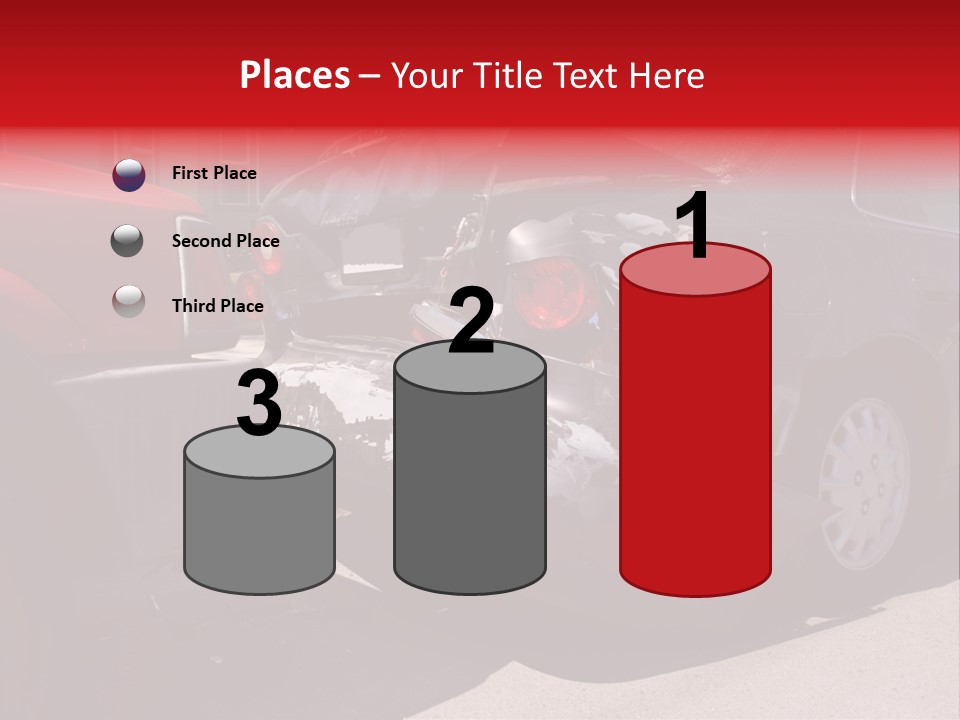 A Car That Is In The Back Of A Truck PowerPoint Template