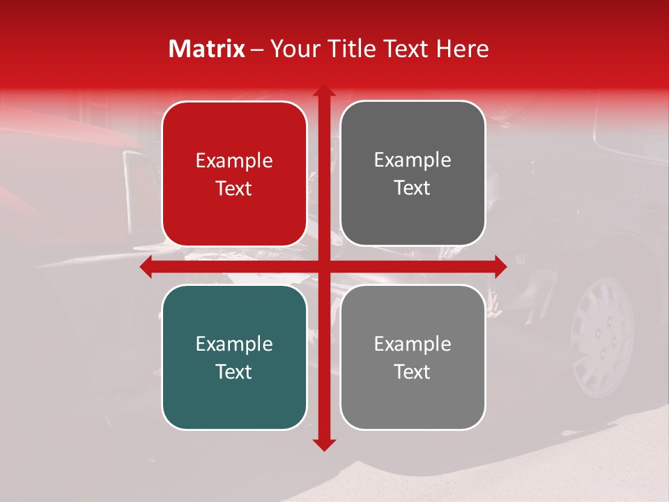 A Car That Is In The Back Of A Truck PowerPoint Template