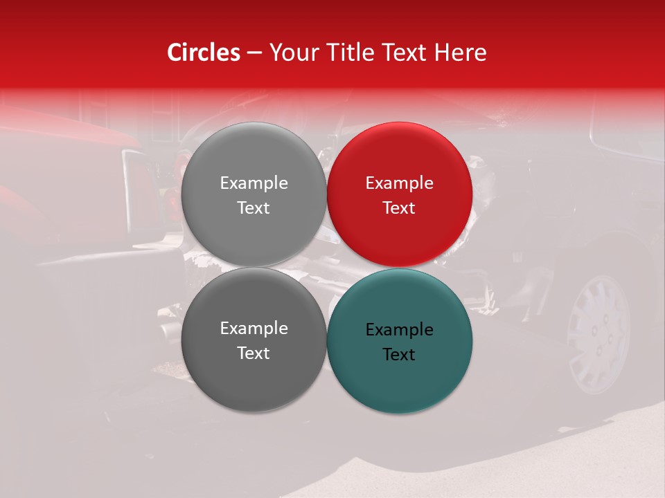 A Car That Is In The Back Of A Truck PowerPoint Template