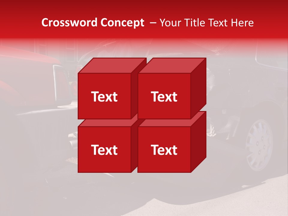 A Car That Is In The Back Of A Truck PowerPoint Template