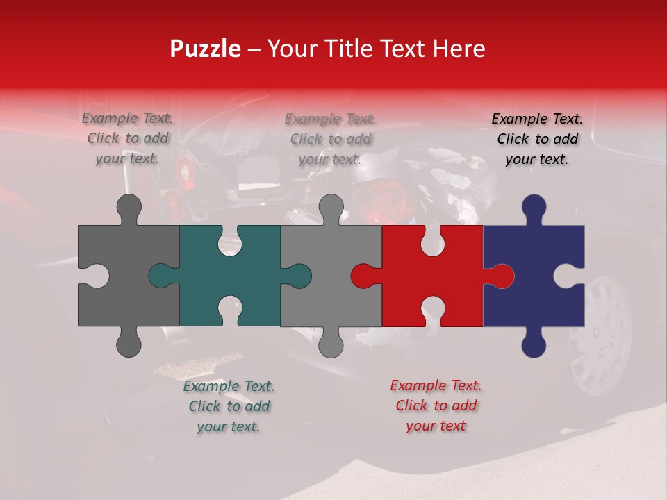 A Car That Is In The Back Of A Truck PowerPoint Template