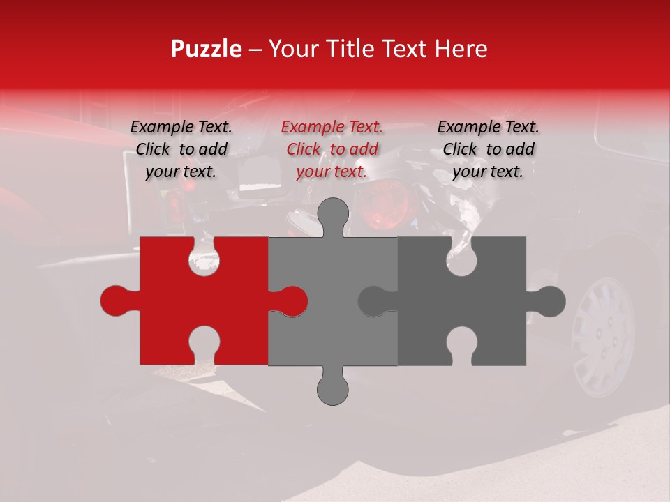 A Car That Is In The Back Of A Truck PowerPoint Template