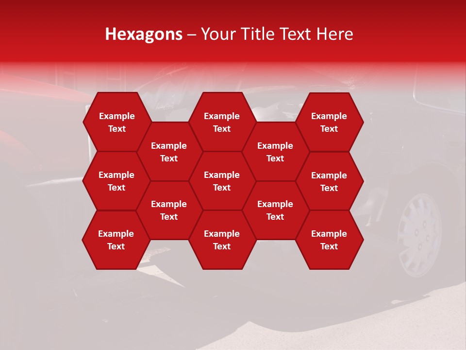 A Car That Is In The Back Of A Truck PowerPoint Template