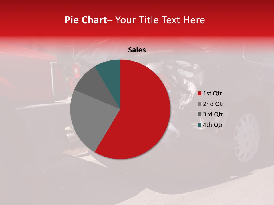 A Car That Is In The Back Of A Truck PowerPoint Template