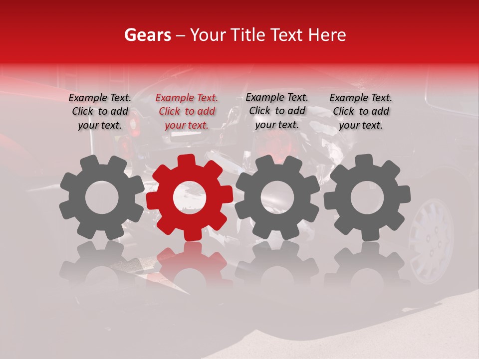 A Car That Is In The Back Of A Truck PowerPoint Template