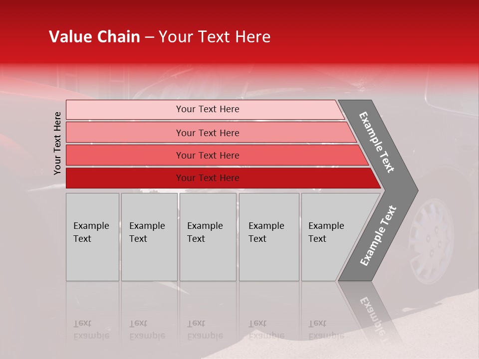 A Car That Is In The Back Of A Truck PowerPoint Template