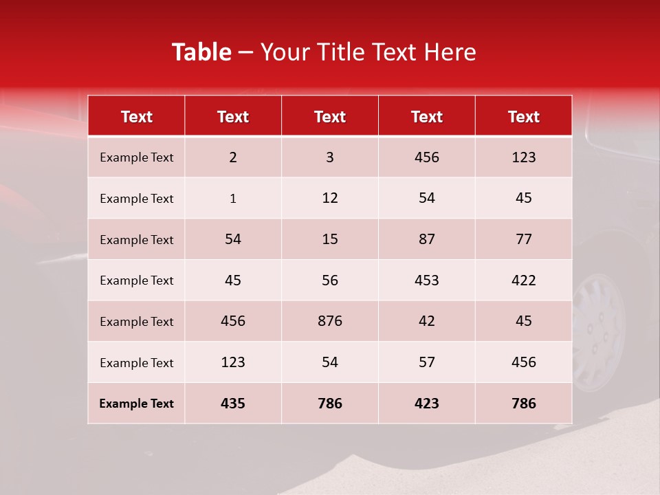 A Car That Is In The Back Of A Truck PowerPoint Template