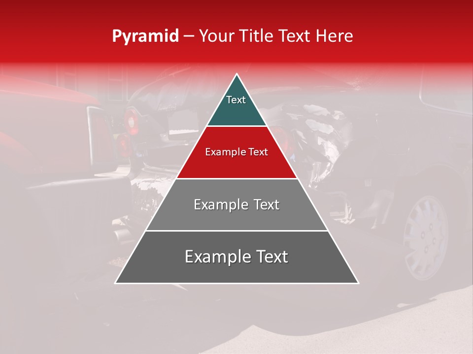 A Car That Is In The Back Of A Truck PowerPoint Template