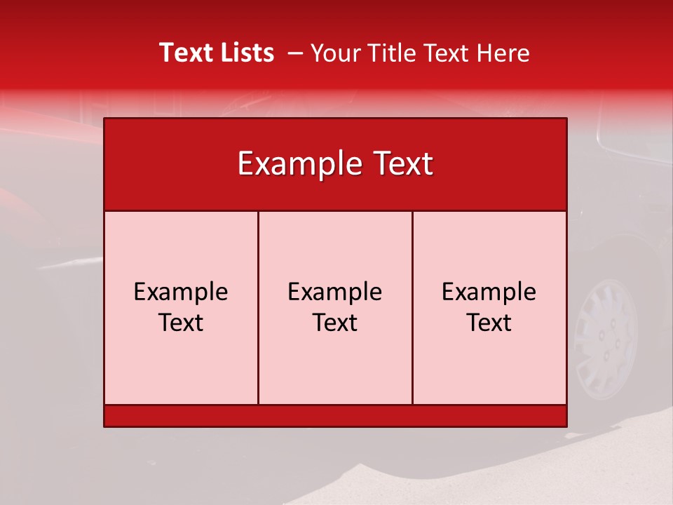 A Car That Is In The Back Of A Truck PowerPoint Template