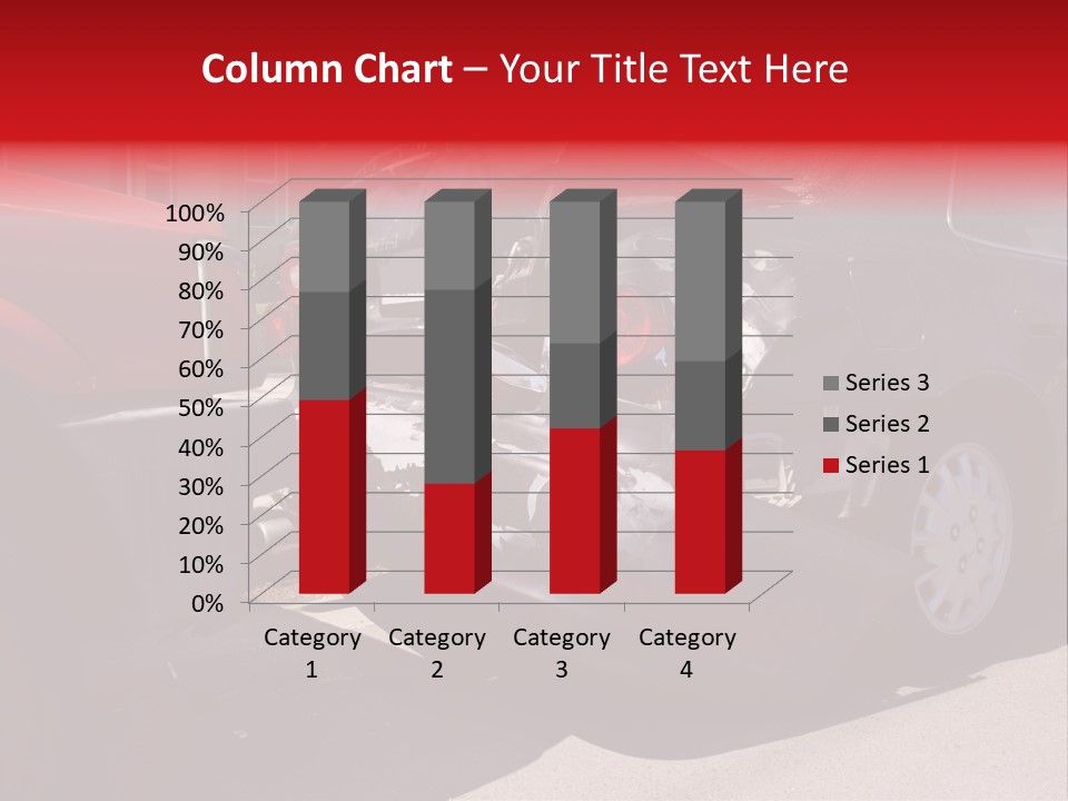 A Car That Is In The Back Of A Truck PowerPoint Template