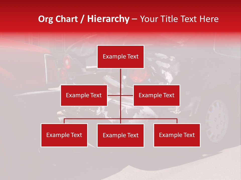A Car That Is In The Back Of A Truck PowerPoint Template