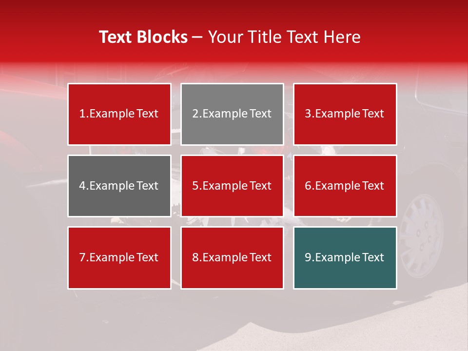 A Car That Is In The Back Of A Truck PowerPoint Template