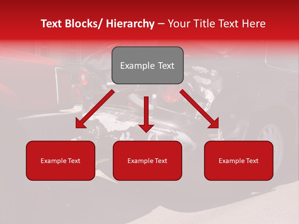 A Car That Is In The Back Of A Truck PowerPoint Template