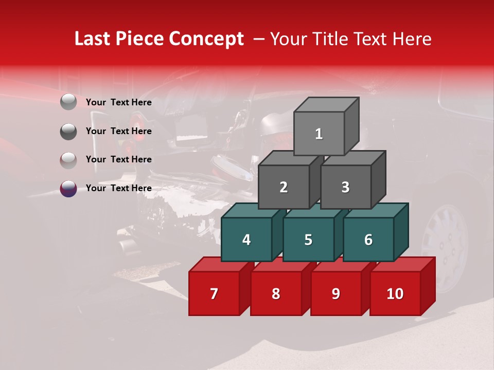 A Car That Is In The Back Of A Truck PowerPoint Template