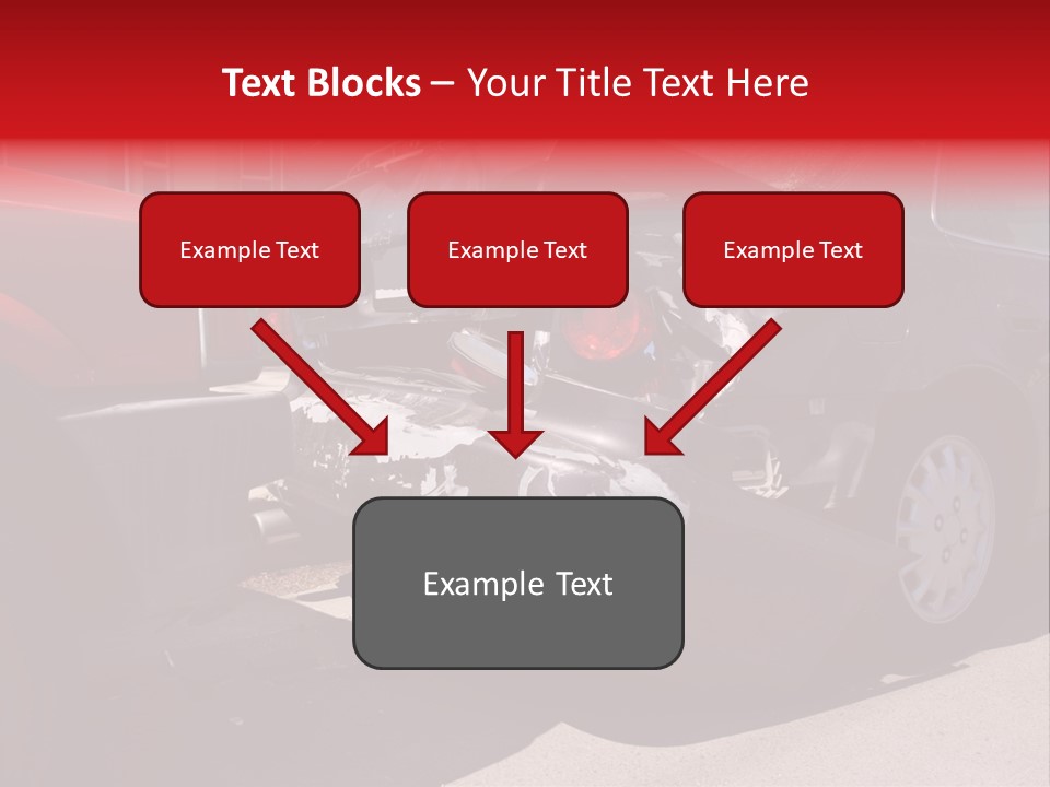 A Car That Is In The Back Of A Truck PowerPoint Template
