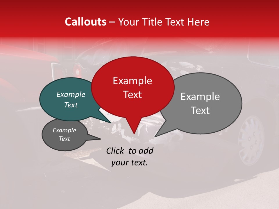 A Car That Is In The Back Of A Truck PowerPoint Template