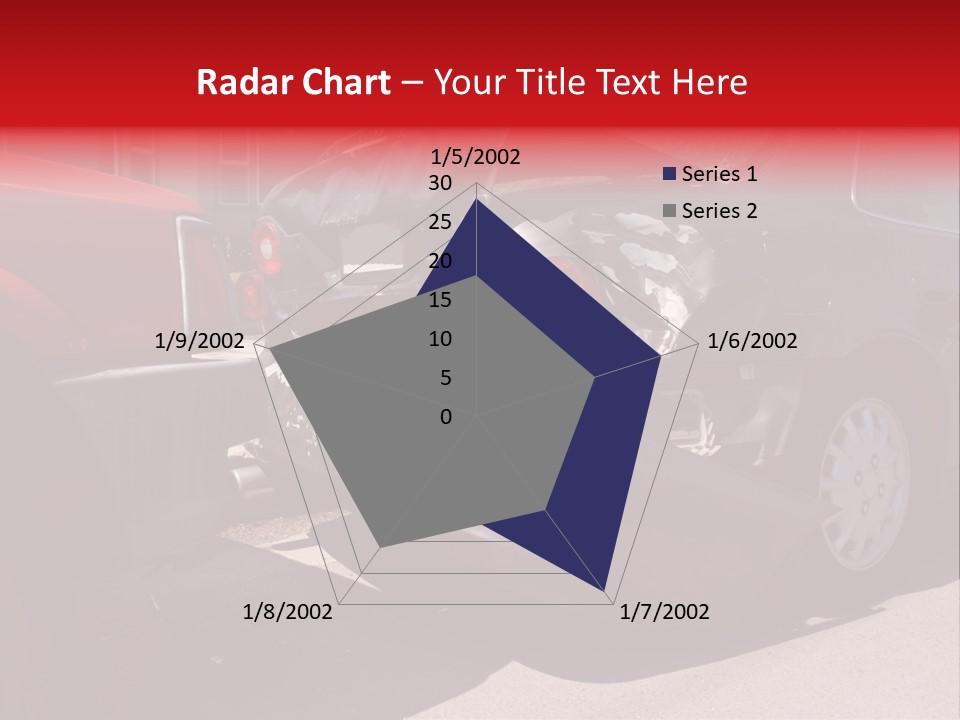 A Car That Is In The Back Of A Truck PowerPoint Template