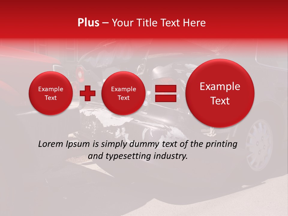 A Car That Is In The Back Of A Truck PowerPoint Template