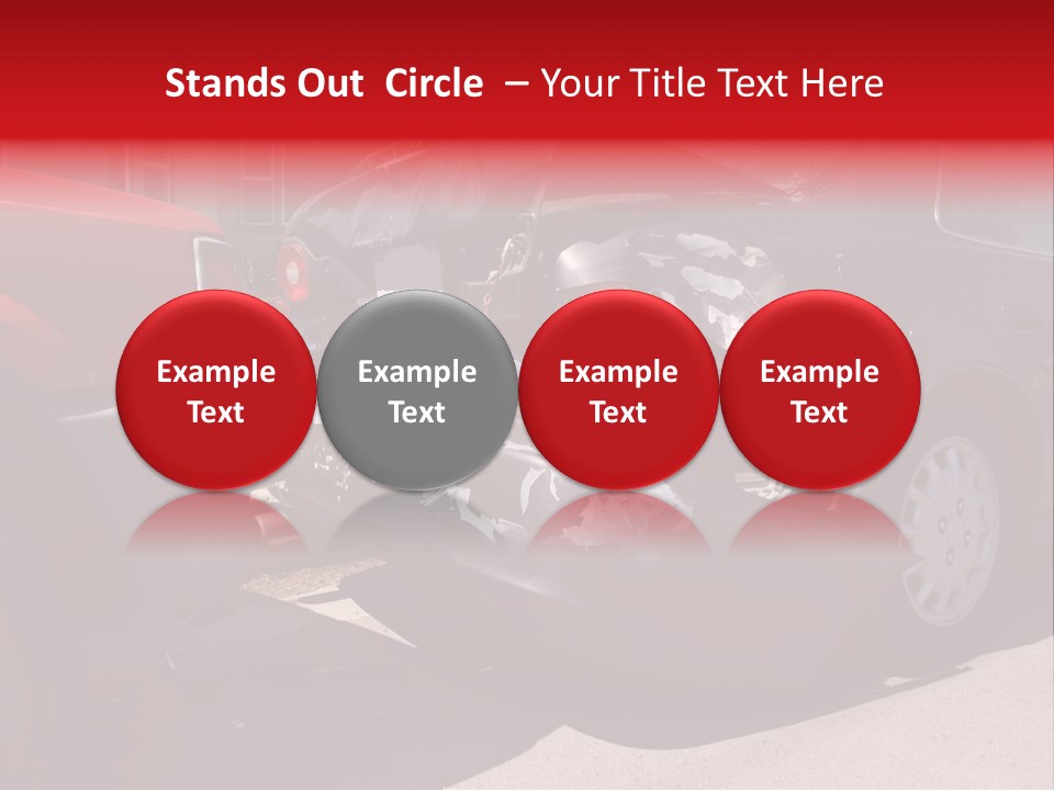 A Car That Is In The Back Of A Truck PowerPoint Template