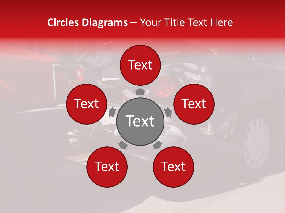 A Car That Is In The Back Of A Truck PowerPoint Template