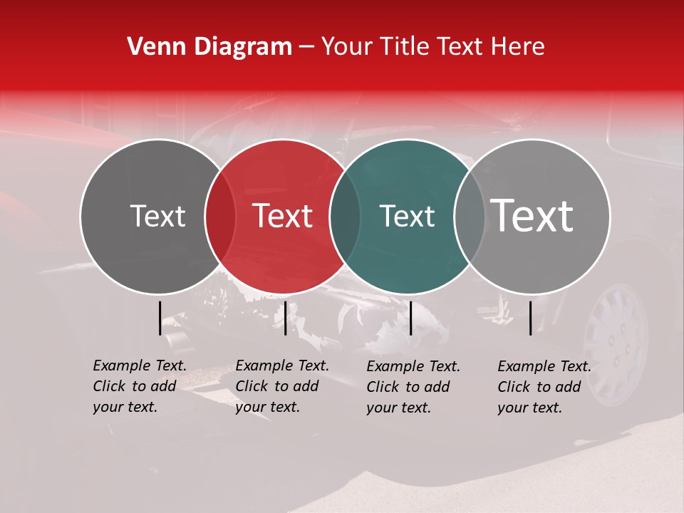 A Car That Is In The Back Of A Truck PowerPoint Template