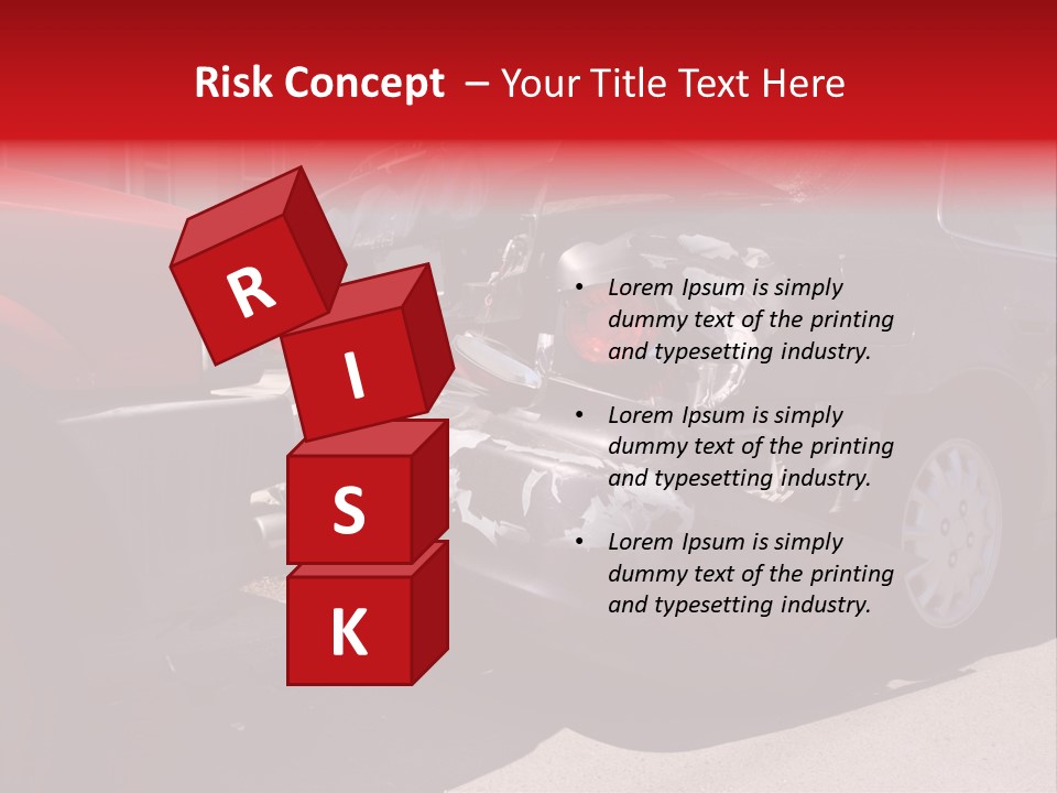 A Car That Is In The Back Of A Truck PowerPoint Template