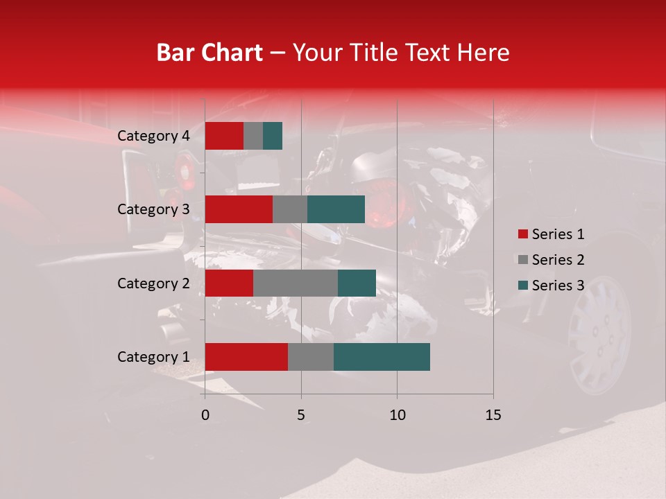 A Car That Is In The Back Of A Truck PowerPoint Template
