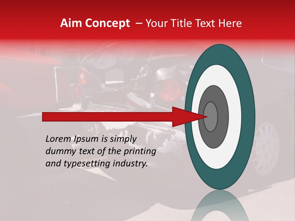A Car That Is In The Back Of A Truck PowerPoint Template