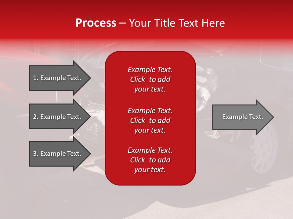 A Car That Is In The Back Of A Truck PowerPoint Template