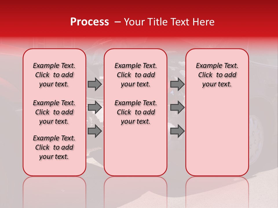 A Car That Is In The Back Of A Truck PowerPoint Template