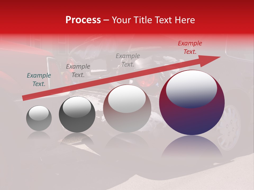 A Car That Is In The Back Of A Truck PowerPoint Template