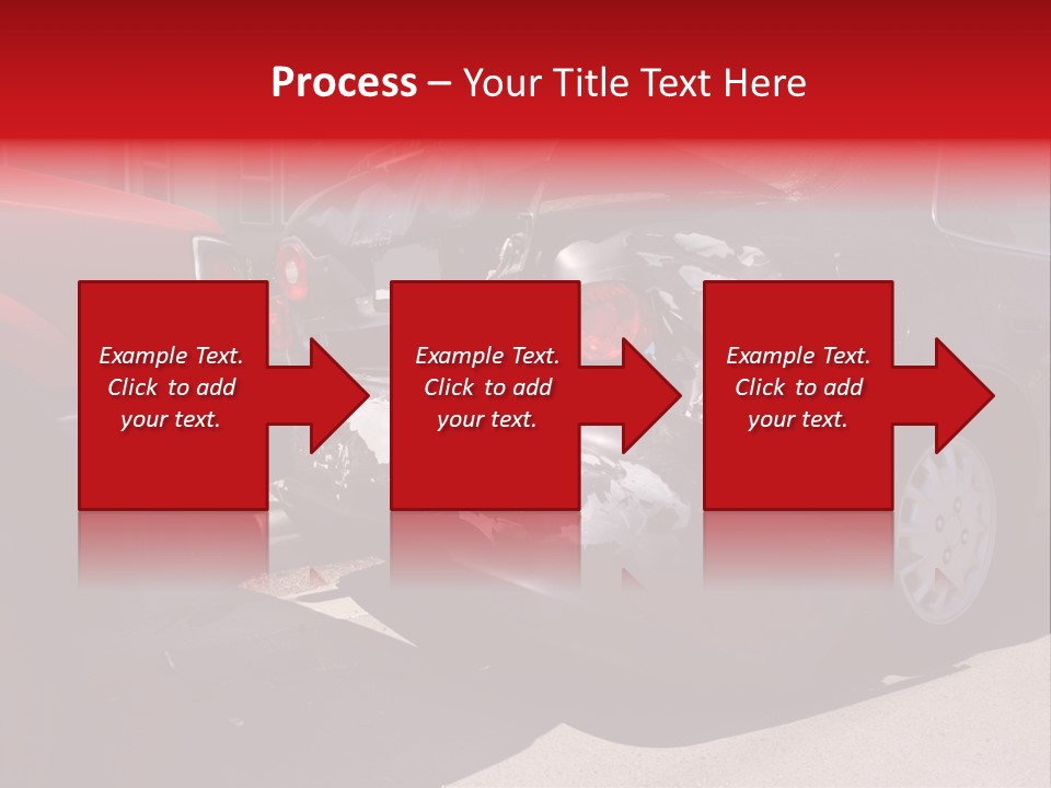 A Car That Is In The Back Of A Truck PowerPoint Template