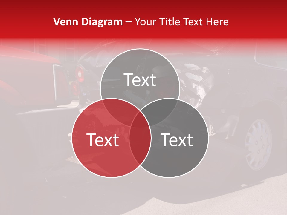 A Car That Is In The Back Of A Truck PowerPoint Template