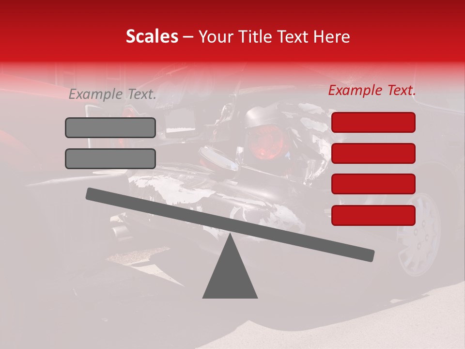 A Car That Is In The Back Of A Truck PowerPoint Template