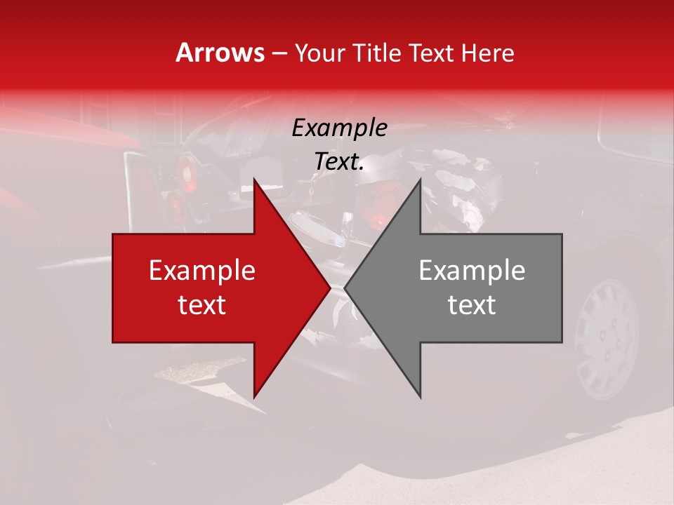 A Car That Is In The Back Of A Truck PowerPoint Template