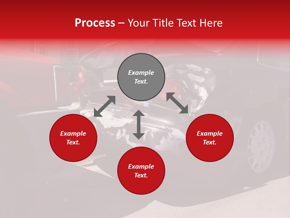 A Car That Is In The Back Of A Truck PowerPoint Template