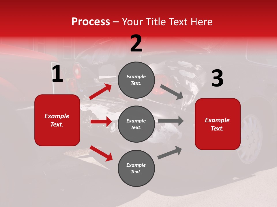 A Car That Is In The Back Of A Truck PowerPoint Template