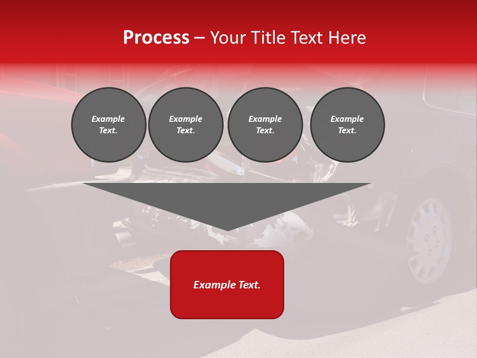 A Car That Is In The Back Of A Truck PowerPoint Template