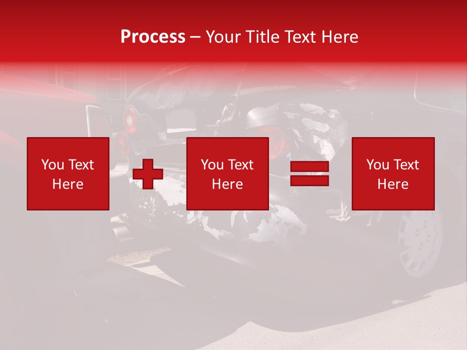 A Car That Is In The Back Of A Truck PowerPoint Template