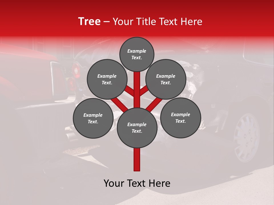 A Car That Is In The Back Of A Truck PowerPoint Template