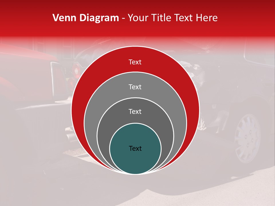 A Car That Is In The Back Of A Truck PowerPoint Template