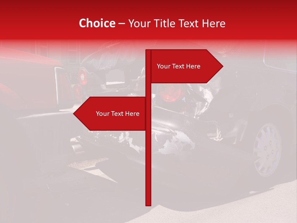A Car That Is In The Back Of A Truck PowerPoint Template