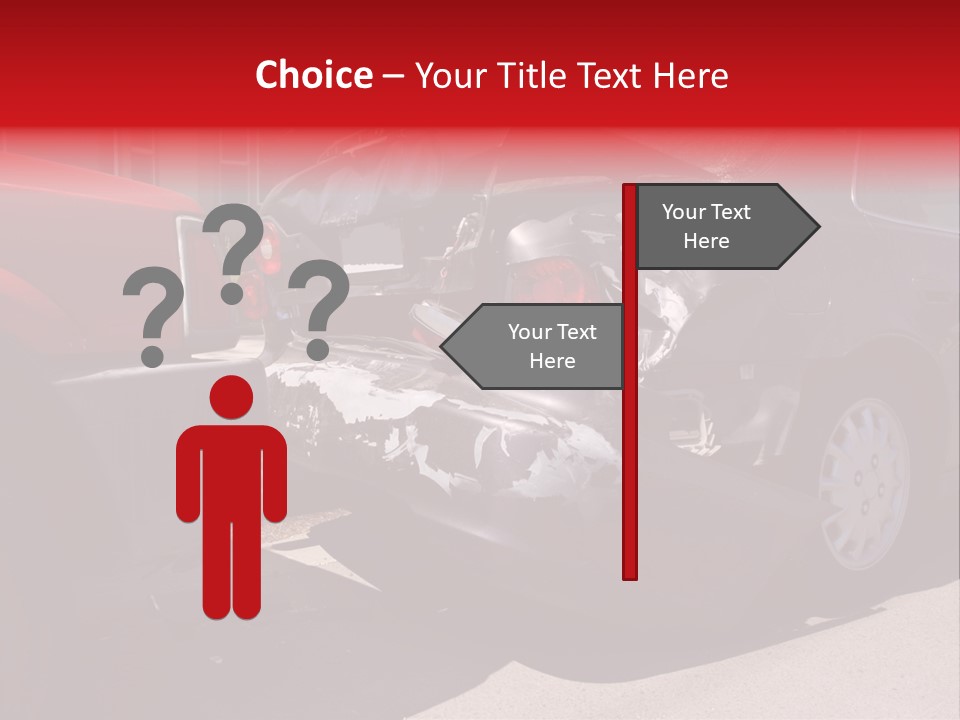 A Car That Is In The Back Of A Truck PowerPoint Template