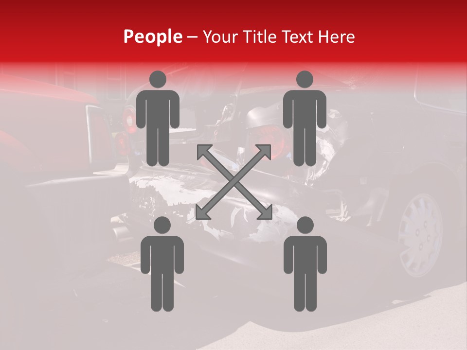 A Car That Is In The Back Of A Truck PowerPoint Template