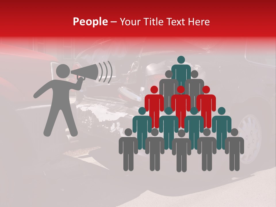 A Car That Is In The Back Of A Truck PowerPoint Template