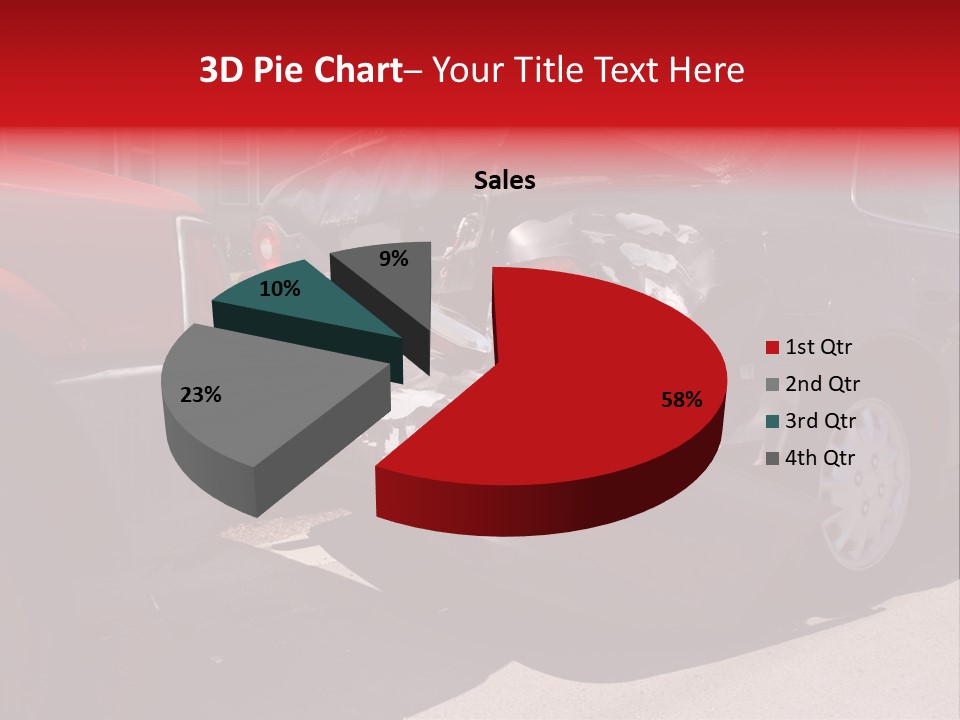A Car That Is In The Back Of A Truck PowerPoint Template