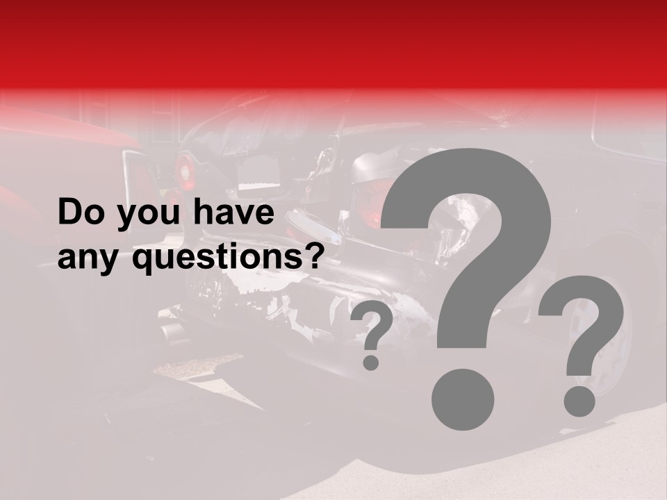 A Car That Is In The Back Of A Truck PowerPoint Template